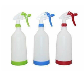 Colour-Coded Plastic Spray Bottles complete with trigger pack of 6