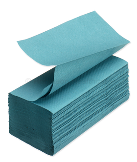 Z fold hand towel 1 ply blue