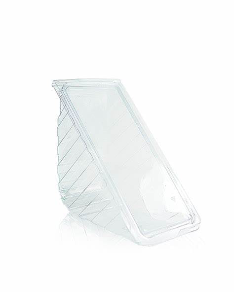 Deep fill clear plastic sandwich wedges